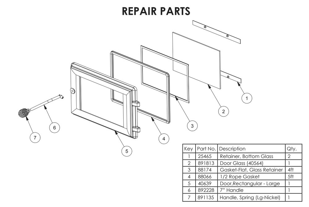Repair Parts 2 Diagram and Parts List for AC2000  US Stove Company Heater